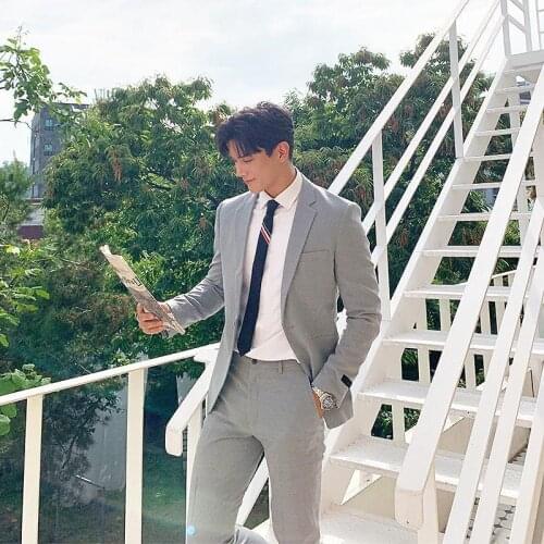 Mens Tracksuits 2021 Men Fashion Wedding Suit Groom Tuxedo Man Slim Casual Blazer Costume Homme 2 Pcs Jackets Pant