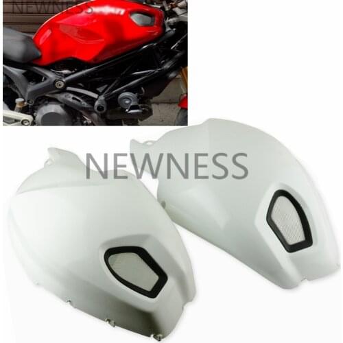 Unpainted Motorcycle Left Right Side Tank Cover fairing Cowl For DUCATI Monster 696 796 1100 EVO Fairing Cover Parts