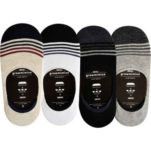 6 Pairs/lot Men Socks Trendy Striped Invisible Sock Meias Summer Cool Mens Short Ankle Boat Socks Calcetines Male Sock Slippers