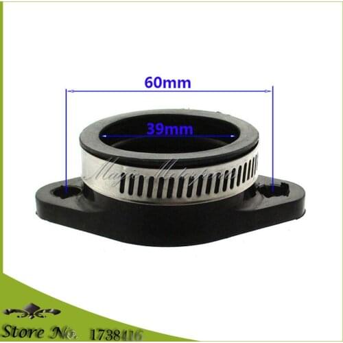 Carburetor Flange Adapter 60mm Bolt Hole 40mm Spigot For Mikuni TM32 TM34 TM33-8012 pumper, VM30 VM32 VM34 spigot mounted carbs