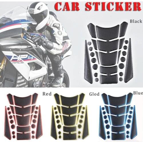 Knight Motorcycle Fuel Tank Fish Bone Sticker Anti-slip Decals Locomotive Decoration Waterproof 3D Stickers Moto Skin Styling
