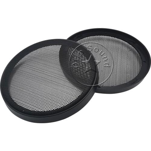 For 6" inch Car Audio Speaker Conversion Net Cover Decorative Circle Metal Mesh Grille Protection 163mm #Black