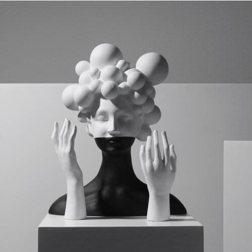 Modern Creative Resin Art Character Sculpture Decoration Model Room Sales Office Exhibition Hall Hotel Entrance Decoration