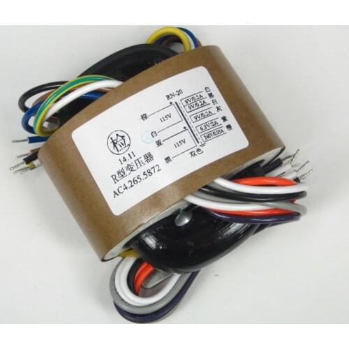 1pcs R-core audio transformer 30W (30VA)secondary 9V×3+6.3V+240V for tube preamp