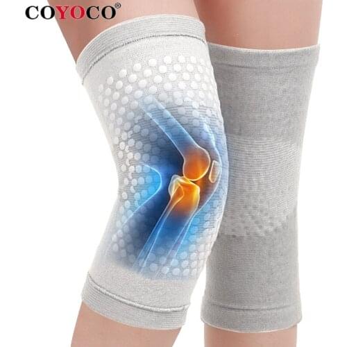 Tourmaline Self Heating knee Support Sleeve Dot Matrix Heating Kneepad Pads for Arthritis Joint Pain Relief and Injury Recovery