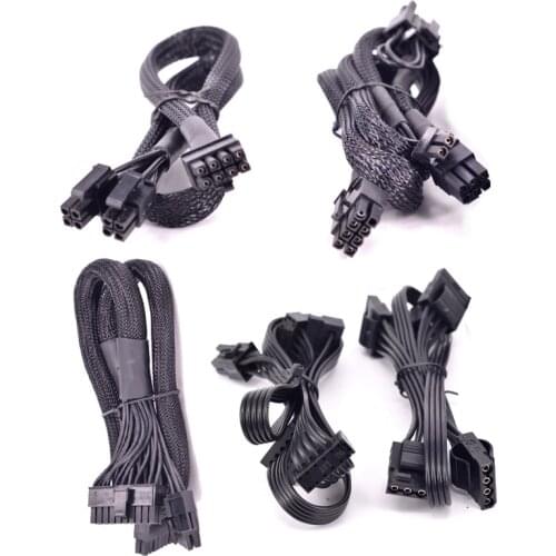 PCIe 6Pin to 3 IDE SATA GPU 8Pin to 2 Port 6+2pin CPU 4+4P PSU 24Pin for CORSAIR AX1500i AX1200i AX860i AX760i Output cables