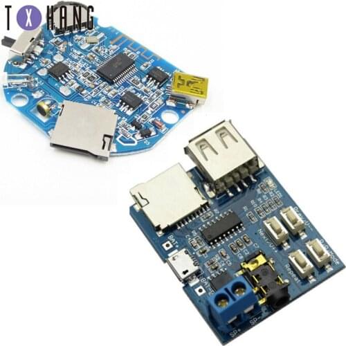 1pc MP3 Format TF Card U Disk Decoder Board Built-in Amplifier Decoding Audio Player Mp3 Module diy electronics