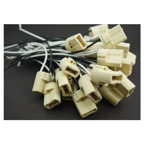 10 x G9 Socket Quartz Lamp Light Bulb Holder Base Ceramic Wire Connector 250V 2A