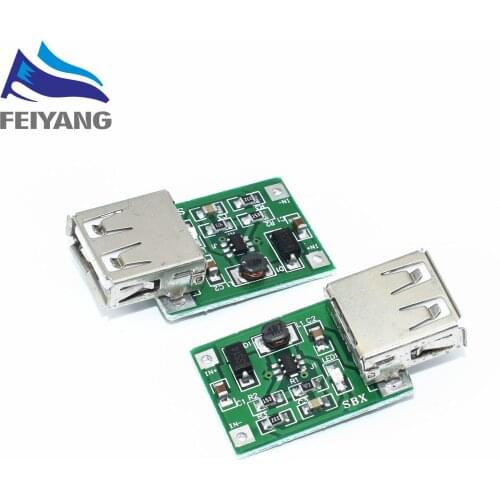 100pcs DC 3V to 5V USB Output charger step up Power Module Mini DC-DC Boost Converter