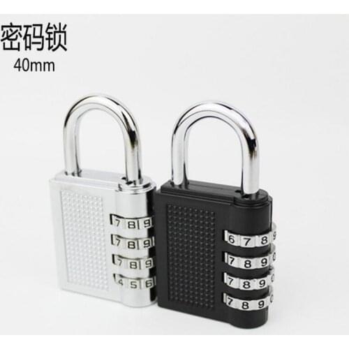 50pcs/lot! 4 Dial Digit Password Lock Combination Suitcase Luggage Metal Code Password Lock Padlock Rotated Coded Lock Padlock