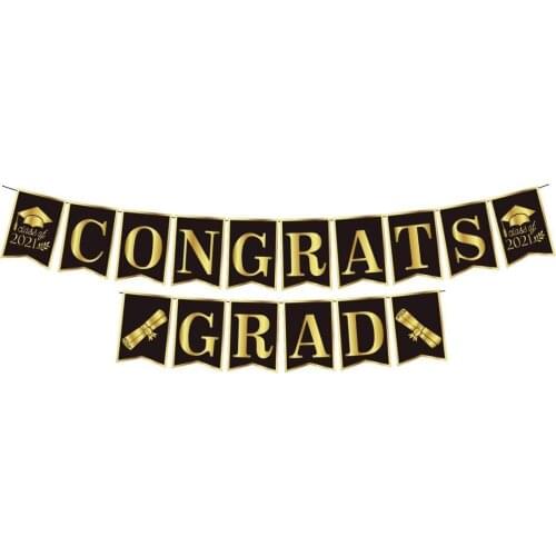 60% Hot Sale Graduation Banner Eco-friendly Fadeless Paper Decorative Graduation Banner for Festival Supplies