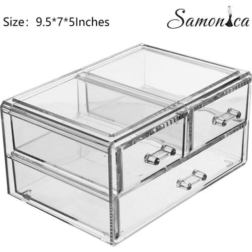 Acrylic Lipstick Eyebrow Pencil Nail Polish Jewelry Storage case Cosmetics Storage Box Display Stand 24x17.7x12.6cm