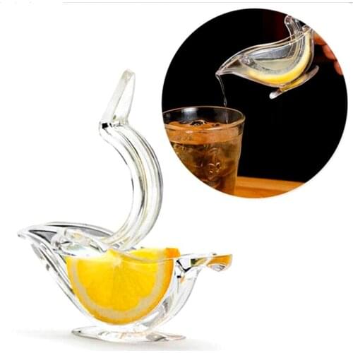 Acrylic Lemon Clip Manual Transparent Fruit Juicer Home Kitchen Bar Gadget ABS Boat Shape Squeeze Fruit
