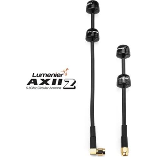 Lumenier Double AXII 2 Long Range SMA 5.8GHz 4.7dBiC High Gain FPV Antenna RHCP Compatible DJI Digital FPV Goggles For RC Drone