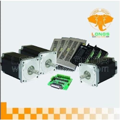 Free Ship to USA 3Axis Nema 34 Stepper Motor 1600oz CNC stepper motor driver DM860A,controller DB25 Router or Mill