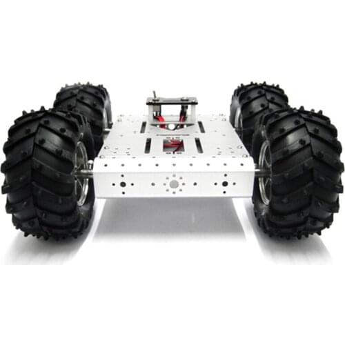 Big Wheel Metal Robot 4wd Car Chassis With Four DC Motor Wheel For Arduino Uno R3 Diy Maker Eduational Teaching Kit