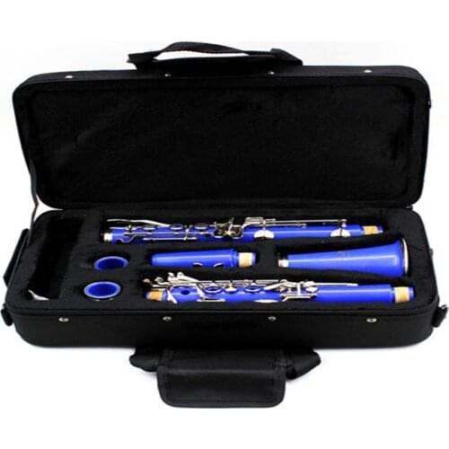 Black Foam Padded Thicken Oxford Cloth Sotrage Bag Clarinet Box Case with Handle Strap Clarinet Protection Accessories