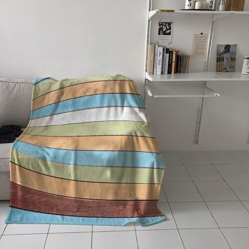 Retro Color Wood Grain Home Blanket High Quality Bedroom Living Room Sofa Blanket Lounge Hotel Travel Portable Soft Blanket