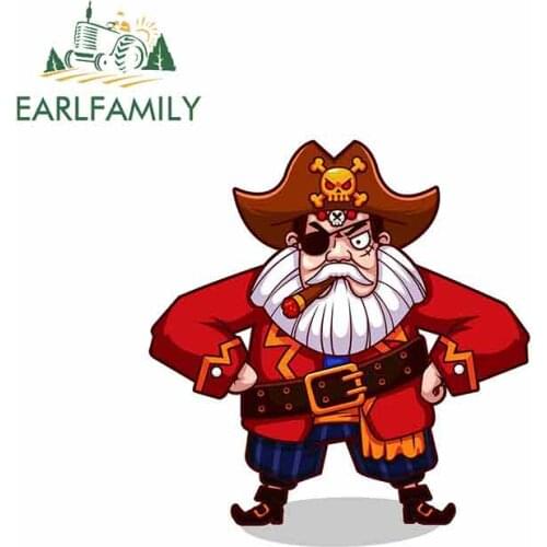 EARLFAMILY 13cm x 12.6cm For White Beard Old Man Funny Car Stickers Anime Bumper Decoration Occlusion Scratch Vinyl Car Wrap