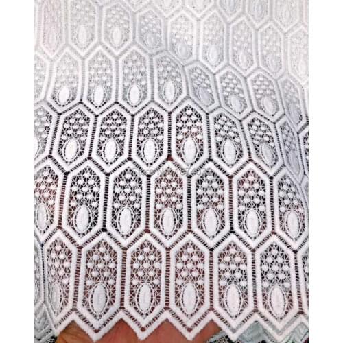 Guipure lace fabric 2020 High Quality Nigerian Cord Lace Fabric HF238
