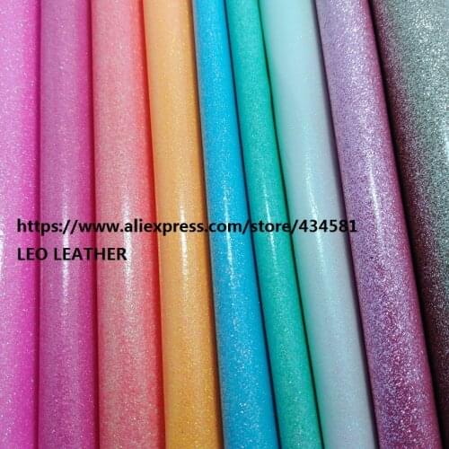Smooth Glitter Leather Glitter Fabric For DIY Sewing Synthetic leather P235