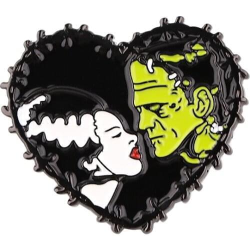 J2742 Horror Metal Pins Enamel Brooches for Women Men Lapel Pin Backpack Badge Denim Pin Fashion Brooch
