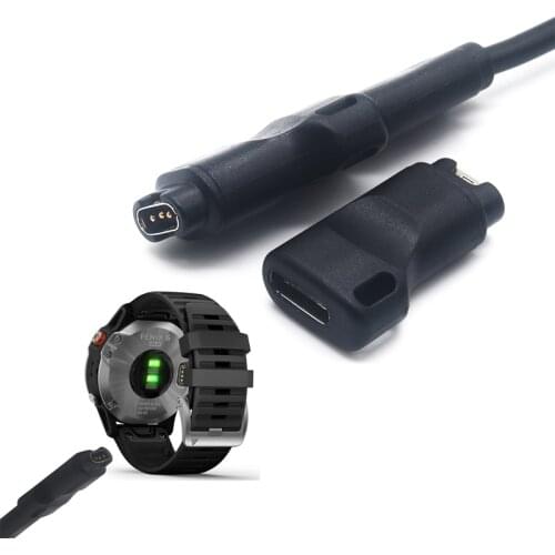 Type C USB Cable Charger Adapter for Garmin Fenix 5/5S/5X/6/6S/6X Venu Swim 2/2S SQ Vivoactive 4/4s/3 945 935 645 245 Instinct