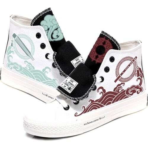 Female Male Chinese Anime Mo Dao Zu Shi Casual Canvas Shoes Preppy Flats Bottom Shoes plimsolls duck shoes Sneakers