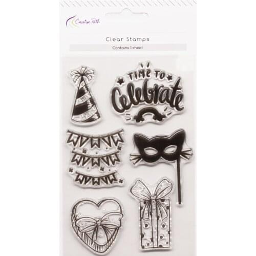 CRZCrafter Clear Stamps Seals Transparent Silicone Reusable Imprint DIY Crafts For Scrapbooking Cardmaking Journaling Decoration