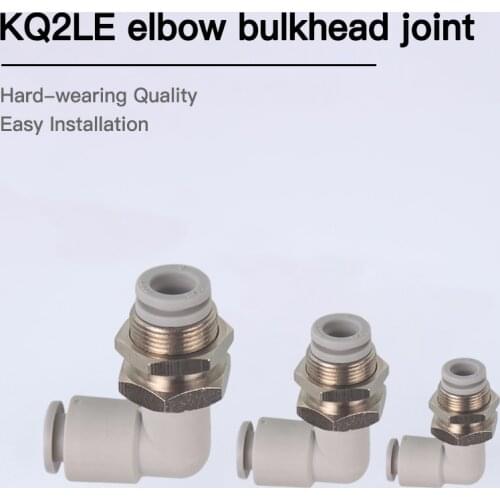 SMC Elbow Baffle Pneumatic Air Pipe Fitting KQ2LE / 04/06/08/10/12 / -00 Pneumatic Components