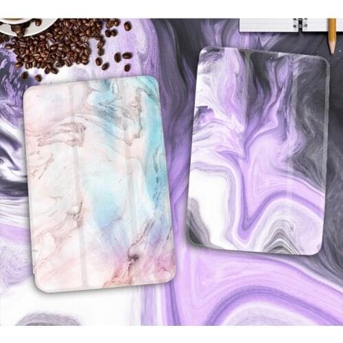 2020 new for iPad air4 protective cover marble pattern 10.9 creative ipad pro12 hard shell protective cover