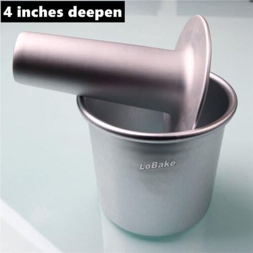 Brand new 4 inches diameter deepen round hollow shape aluminium mousse cake mould for home baking tools decorating accessories