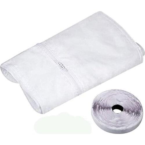 AirLock Window Seal for Portable Air Conditioner 400 cm Flexible Cloth Sealing Plate Window Seal with With Zip and Adhesive Tap