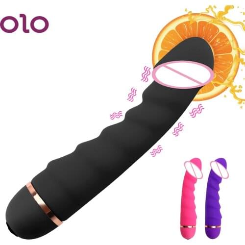 OLO Female Masturbator G Spot Clitoris Stimulator AV Stick Adult Products Sex Toys for Women 20 Speeds Dildo Vibrator