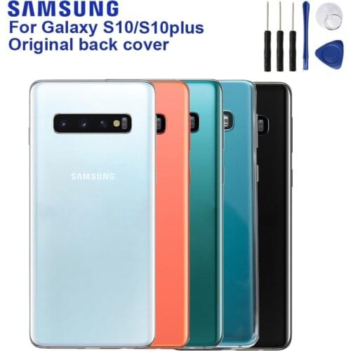 Original Samsung Housing Back Cover Cases For SAMSUNG Galaxy S10 X SM-G9730 S10 Plus SM-G9750 Phone Rear Battery Door With Tools