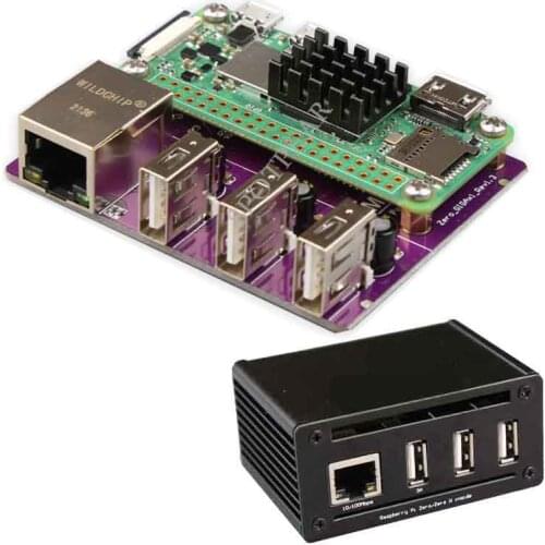Raspberry Pi Zero W USB to RJ45 HUB Ethernet or USB to RJ45 HUB with case