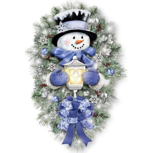 Christmas Snowman Sticker Glass Window Showcase Room Decoration Self-adhesive Wall Sticker