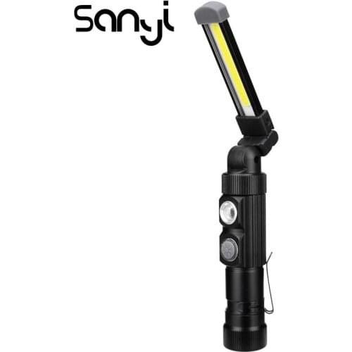 SANYI Camping Lamp COB LED 5 Modes Portable Lanternas Built-in 123 Battery Flashlight USB Rechargeable for Hunting Hiking