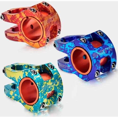 Mountain bike stem colorful downhill standpipe ultra-light hollow aluminum alloy painted stem bicycle accessories