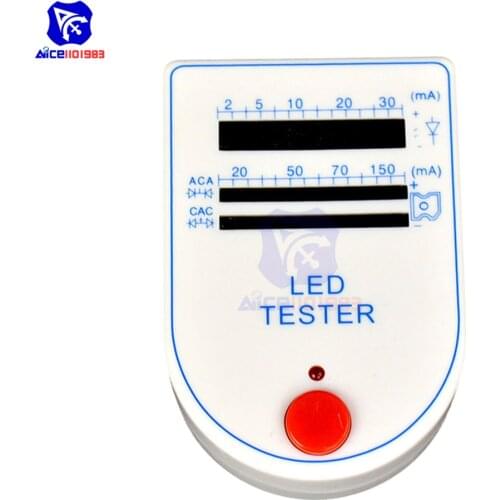 LED Tester Test Box LED In-line Test Box 2~150mA Mini LED Test Box Tester For Light-emitting Diode Lamp Bulb Battery