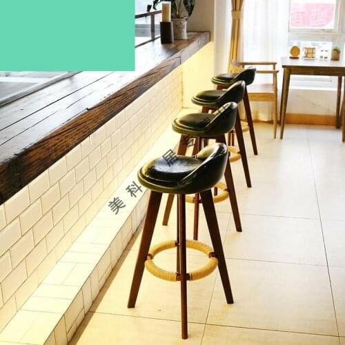 8000 Home fabric log bar chair fashion Japanese bar stool high stool bar stool high chair