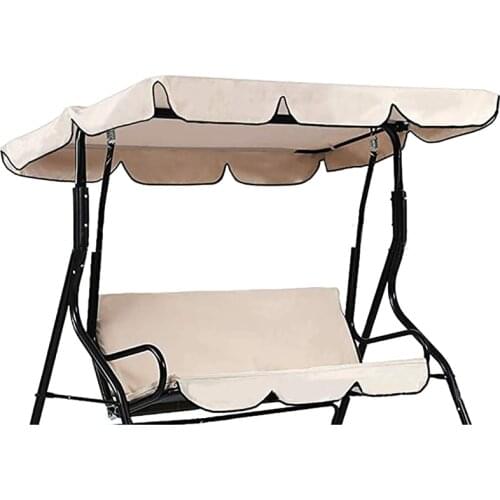 Outdoor Anti Dust Protector, Waterproof Swing Seat Top Cover Outdoor Rainproof Durable Anti Dust Protector(Beige)