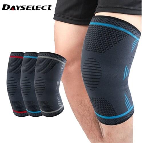 1PCS Nylon Sports Knee Brace Support Men Women Volleyball Basketball Fitness Gym Bodybuilding Nylon Knee Pads Sleeve
