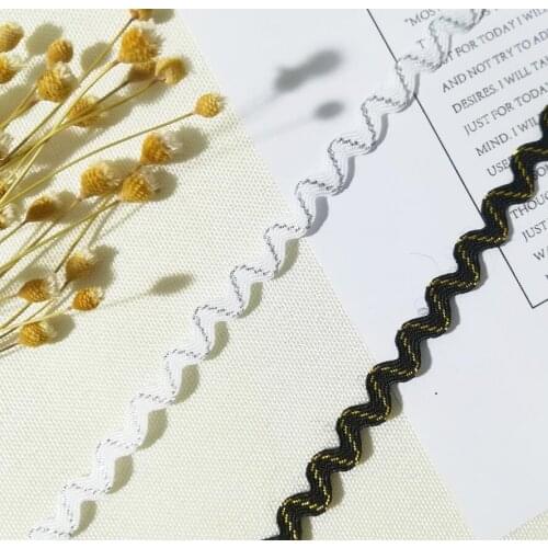 1Yard High Quality Lace Fabric 0.5CM Guipure Gold Silver Ribbon Pink Lace Material White Black Lace Sewing Trimmings encaje KQ18