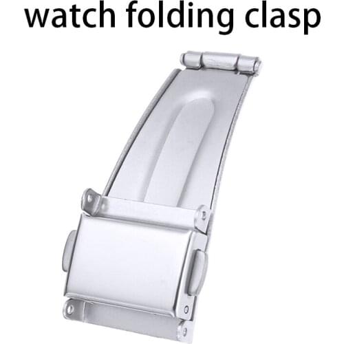 12-22 mm Automatic Double Click Butterfly Buckle For Watch Push Button Fold Deployment Clasp Strap Buckle Watch Accessories