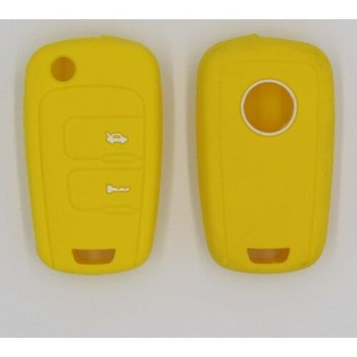 2pc New Styling 6 Buttons Soft Silicone Car Key Cover Case For Chevrolet 2015 2016 Gmc Yukon Smart Key Accessories