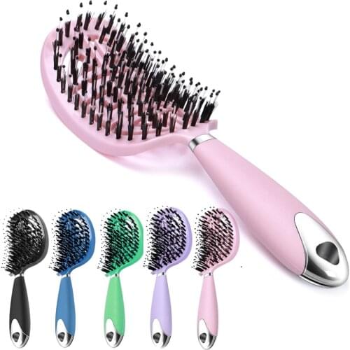 2pcs Brosse Magique Cheveux Hairbrush Anti Klit Detangler Detangling Hair Brush Bristle Scalp Massager Tangle Teaser Hair Comb