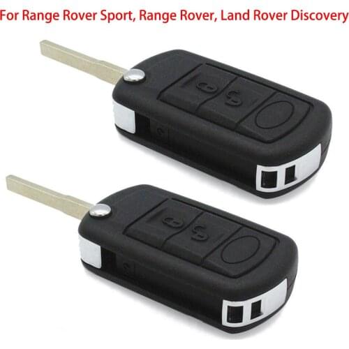 2pcs 3buttons Remote Key Shell for Range Rover LR3 2005 2006 2007 2008 2009 K4C4 for Land Rover Range Rover 2005-2011 Key Case