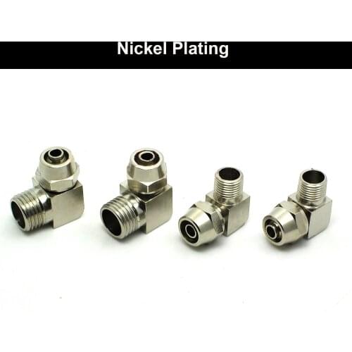 3pcs PL 12-03 3/8" 3/8 Inch PL 12-04 1/2" 1/2 Inch Male Thread to OD 12mm Elbow Air Hose Tube Quick Coupler Coupling Fitting