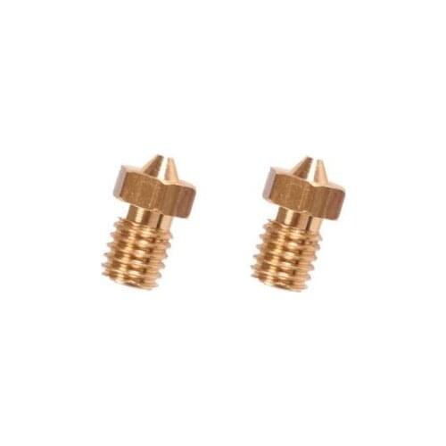 5 pcs 0.4mm Copper Extruder Nozzle M6 for 1.75mm Consumable NEW